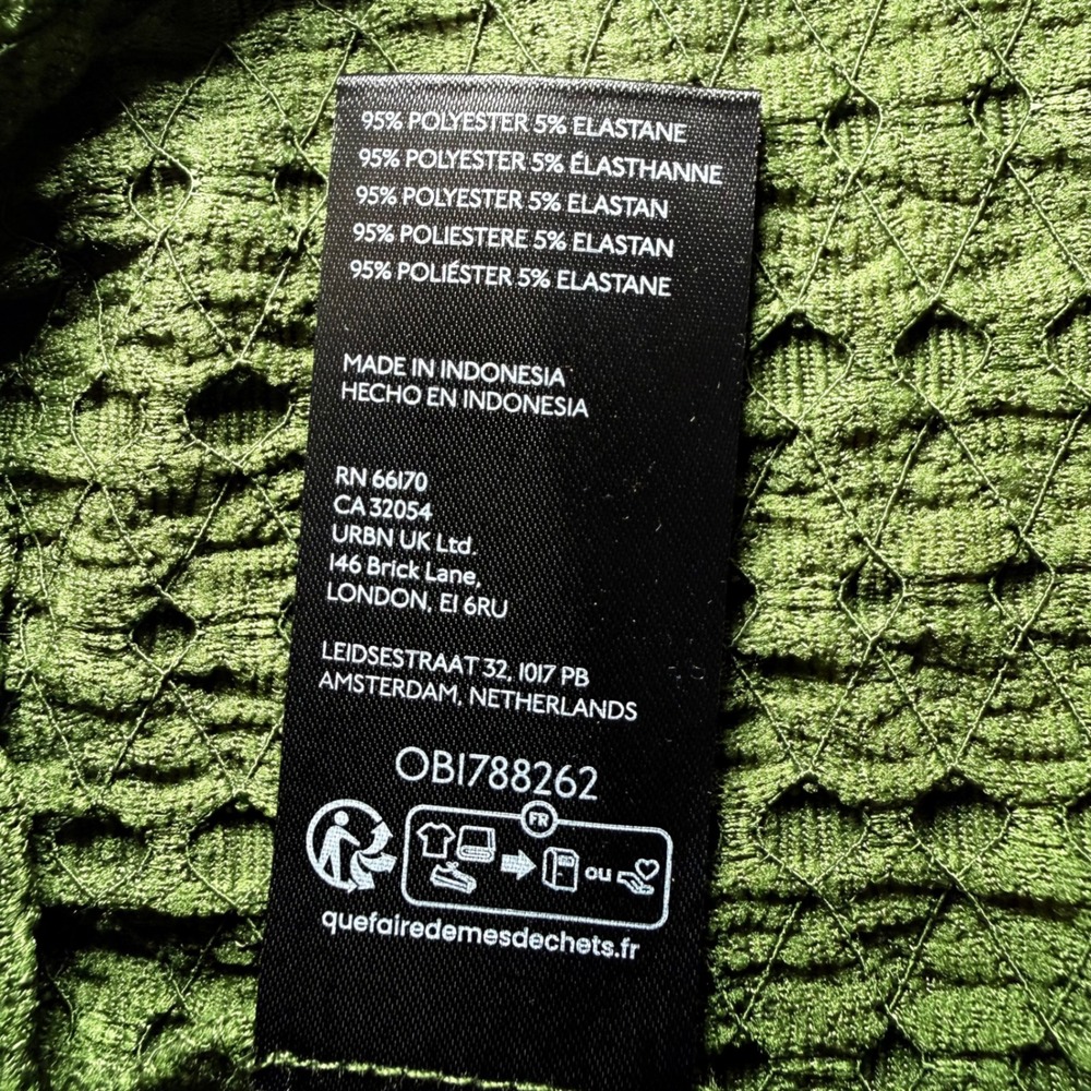 Maeve Anthropologie Green Textured Bubble Knit Mock Neck Top Womens XL NWT - Picture 4 of 10